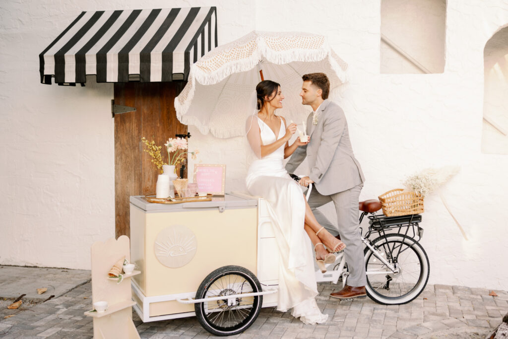 2023 Wedding Trends, Guestie, Ice Cream Cart at Wedding