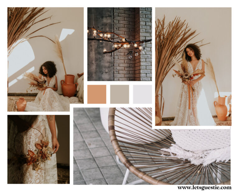 Boho Winter Wedding, Modern Winter Wedding, Winter Wedding Moodboard